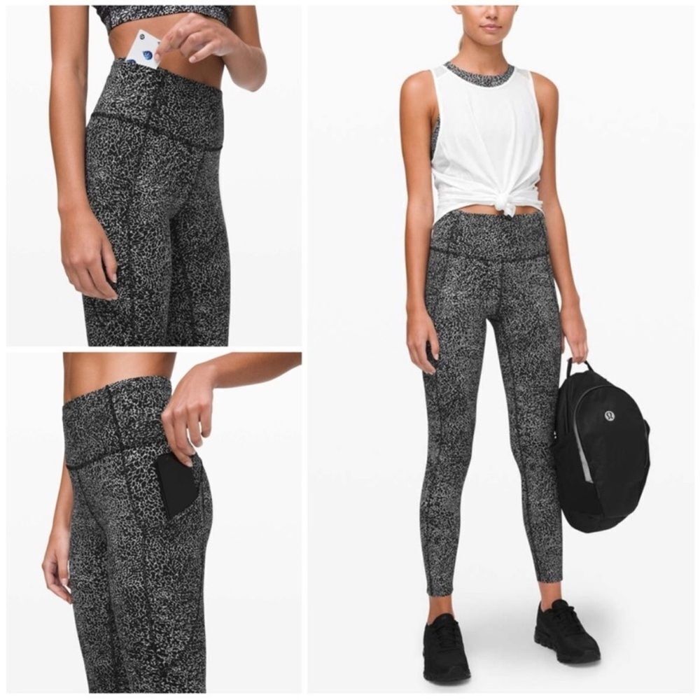 Lululemon Fast and Free Tight II 25" *Non-Reflective Nulux Polar Shift Ice 2